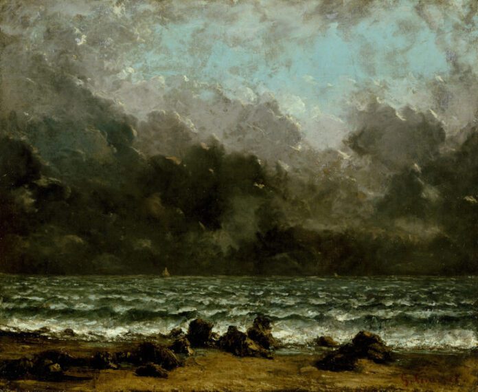 The Sea by Gustave Courbet