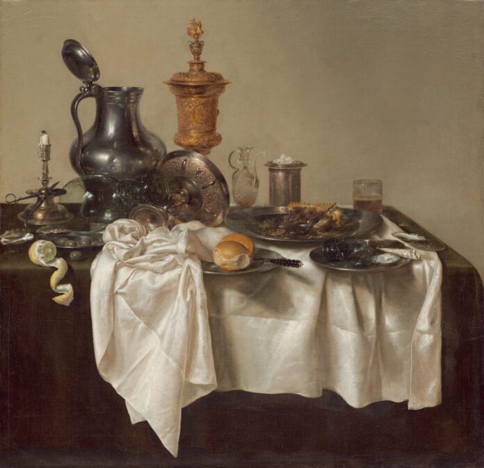 Banquet Piece with Mince Pie, 1635 Willem Claesz Heda (artist) Dutch, 1594 - 1680