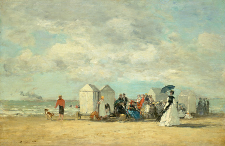 Beach Scene, 1862 by Eugène Boudin