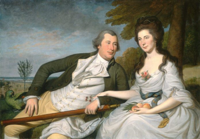 Benjamin and Eleanor Ridgely Laming, 1788 by Charles Willson Peale