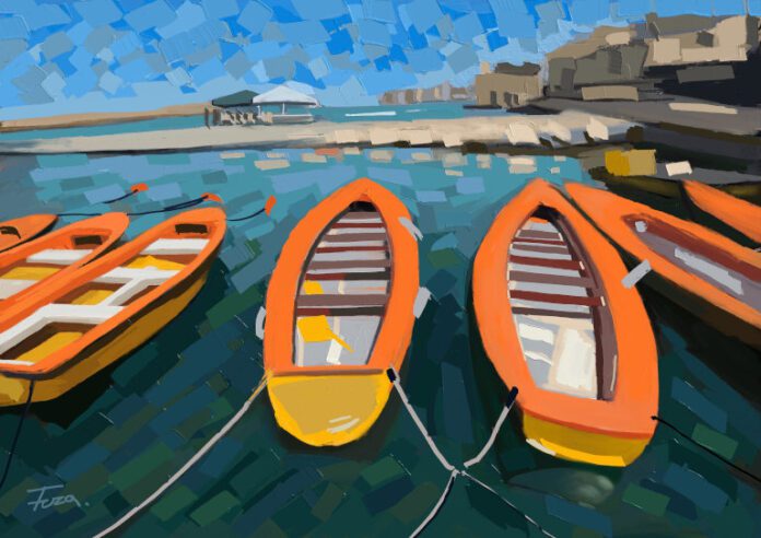 Artwork of Boats by Fuza