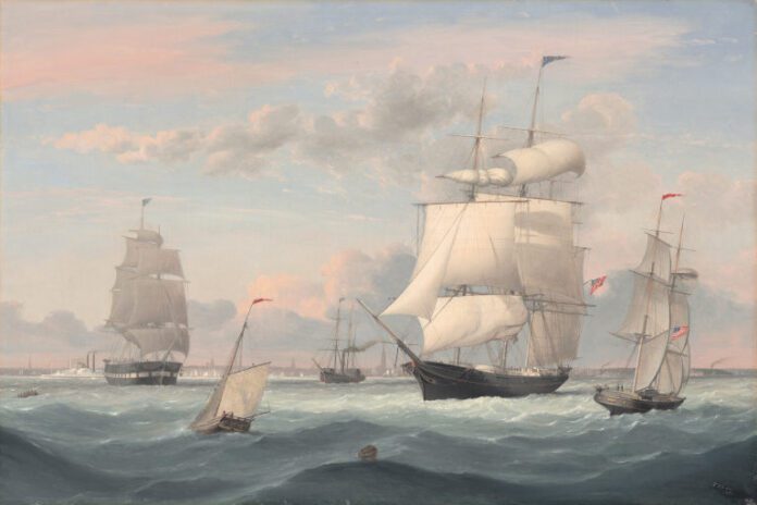 New York Harbor, 1852 by Fitz Henry Lane