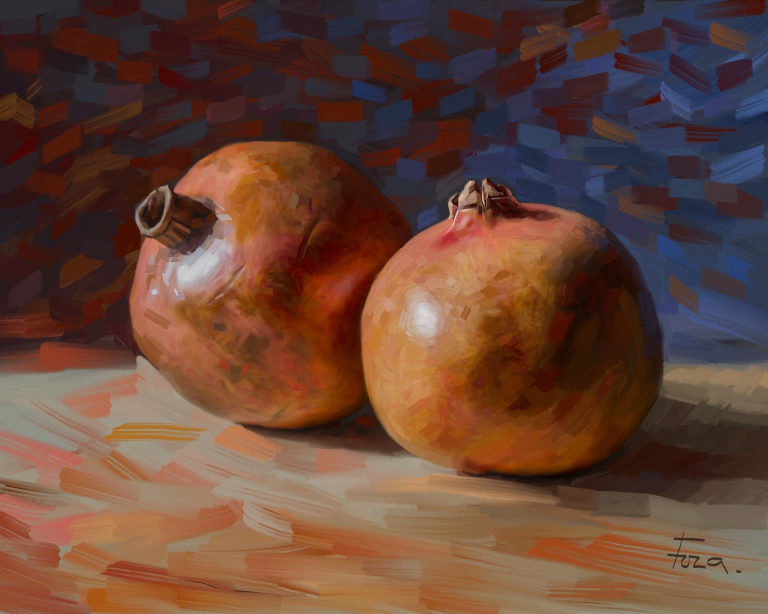 Artwork by Fuza "Pomegranate Fruit #2"