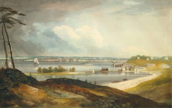 New York from the Heights near Brooklyn by William Guy Wall