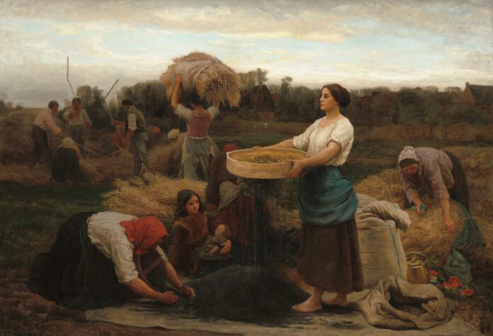 The Colza (Harvesting Rapeseed), 1860 by Jules Breton