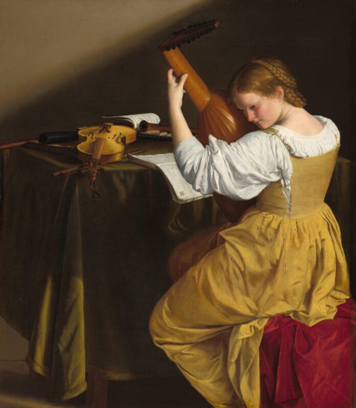 The Lute Player, c. 1612/1620 by Orazio Gentileschi