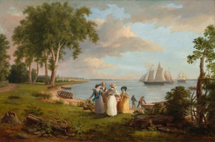 View of the Delaware near Philadelphia, 1831 by Thomas Birch