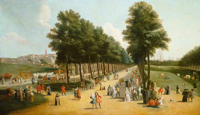 View of the Mall in Saint James's Park, after 1709-1710 by after Marco Ricci