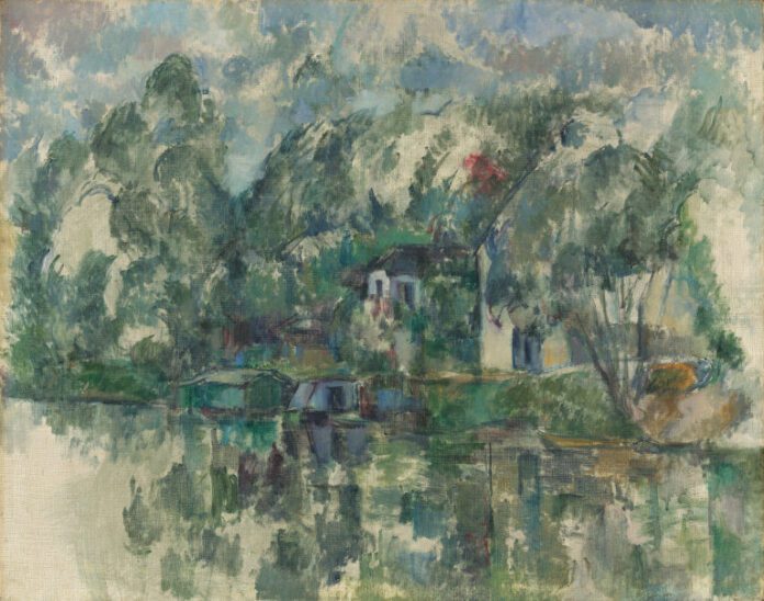 At the Water's Edge, c. 1890 by Paul Cézanne