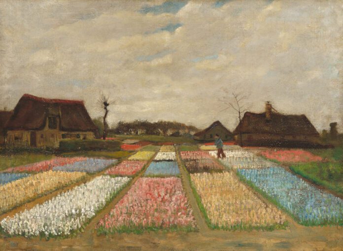 Flower Beds in Holland, c. 1883 by Vincent van Gogh