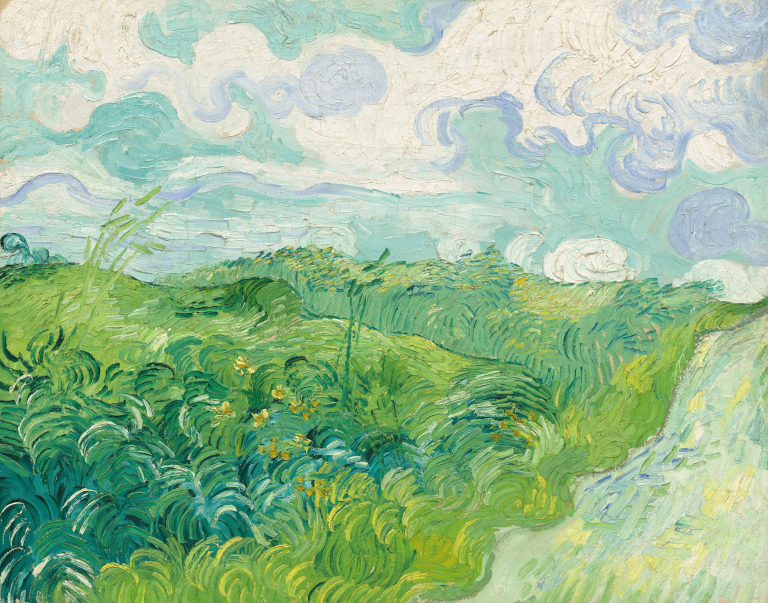 Green Wheat Fields, Auvers, 1890 by Vincent van Gogh