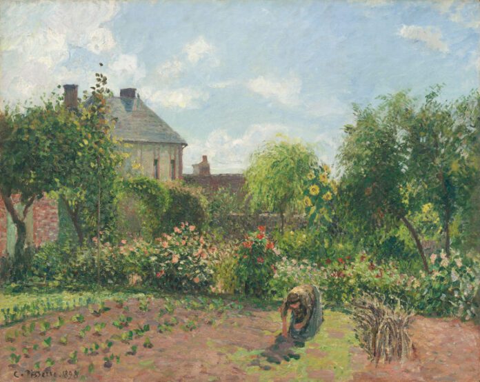 The Artist's Garden at Eragny France, 1898 by Camille Pissarro