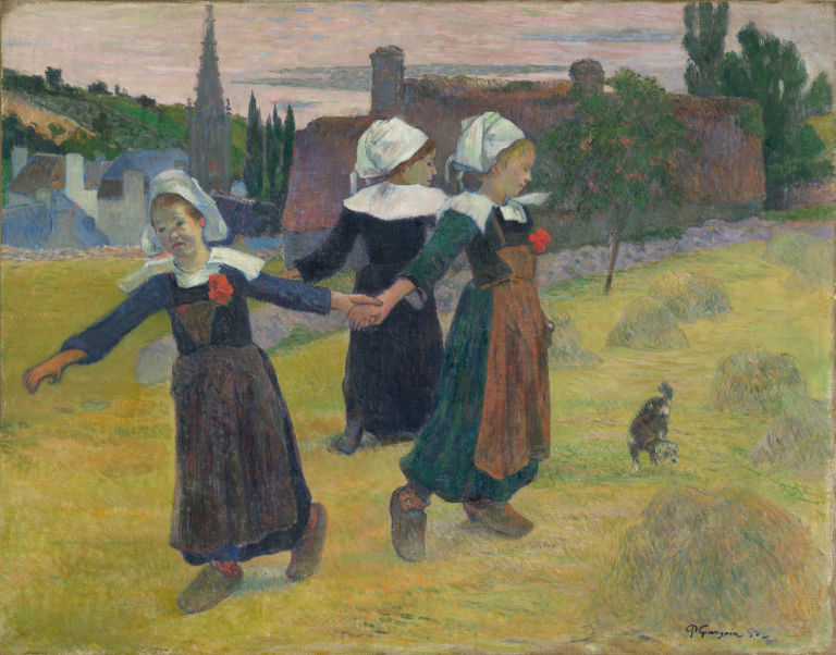 Breton Girls Dancing, Pont-Aven, 1888 by Paul Gauguin