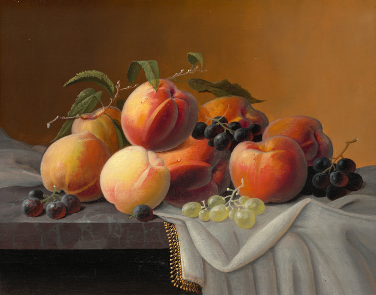 Peaches, Grapes, and Apples by Severin Roesen