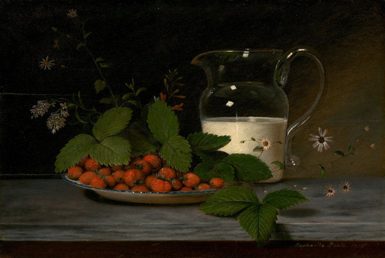 Strawberries and Cream, 1816 by Raphaelle Peale